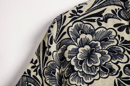 Men's plus size floral short sleeve shirt