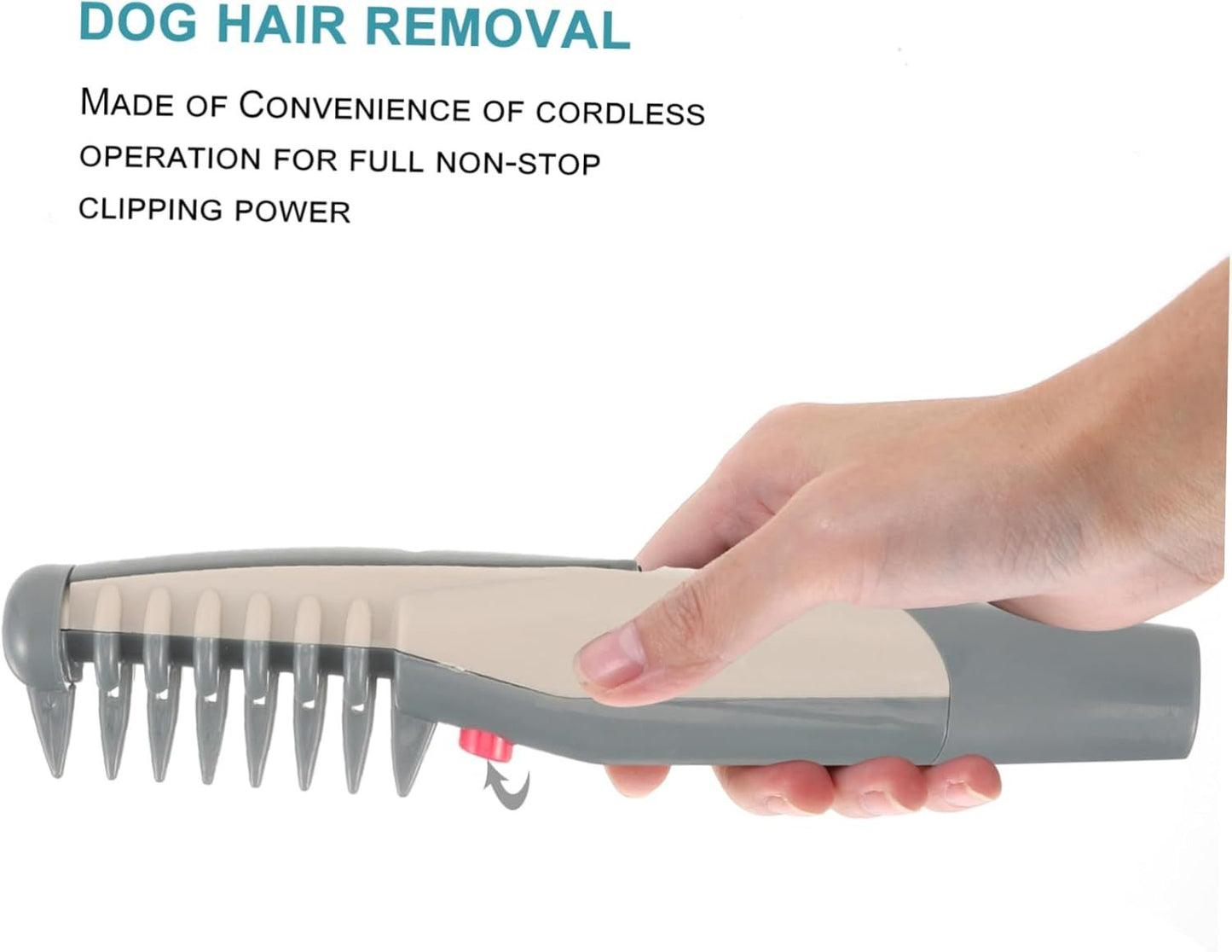 Pet Hair Trimmer For Precision Haircuts And Grooming  Electric Razor 4 AA Batteries Are Required For Use Without Batteries