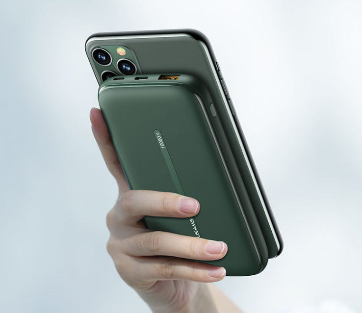 Suction cup wireless mobile phone charger power bank