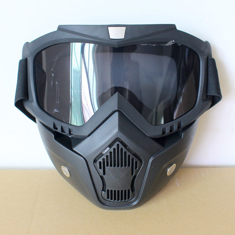 Motorcycle Cross-country Helmet Glasses Knight Mask