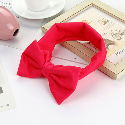 Elsa Bowknot Headband  Simple And Versatile High Elastic Headband Female