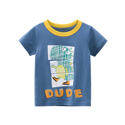 Korean Children's Short Sleeved Boy's T-shirt Baby