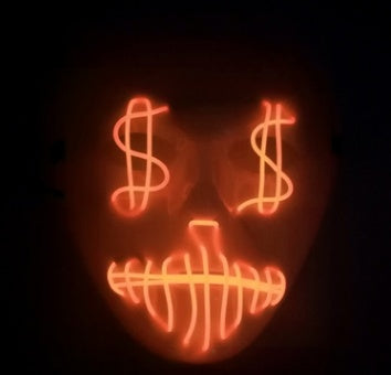LED US dollar party mask
