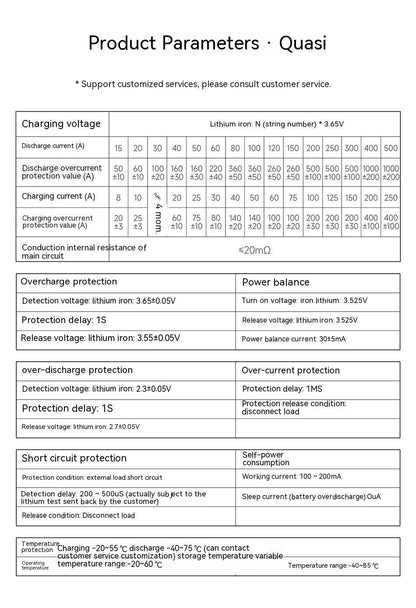 Dali Lithium Iron Phosphate Battery Battery Protection Board