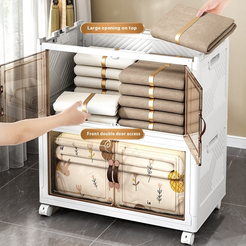 Storage Box Household Installation-free Storage Cabinet Foldable Plastic Locker