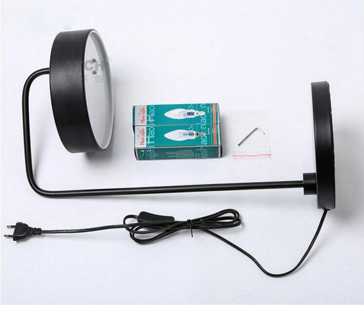 Nordic Simple Hardware Black Decorative Table Lamp