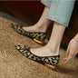 Retro Thick-heeled Low-heeled Single Shoes Women - FLIPSTYLEZLLC