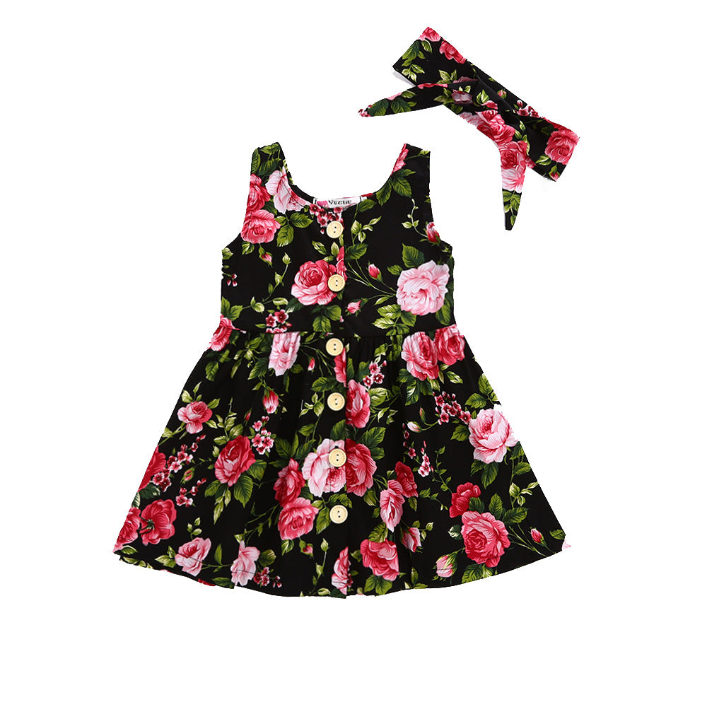 European and American princess dress girls dress
