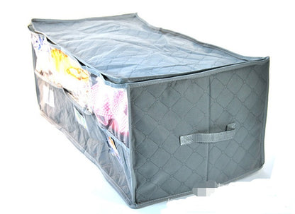 Bamboo charcoal non-woven clothes storage box