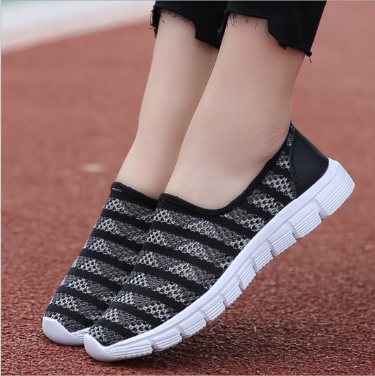 Summer women shoes women Breathable Mesh sneakers shoes ballet flats ladies slip on flats loafers shoes - FLIPSTYLEZLLC