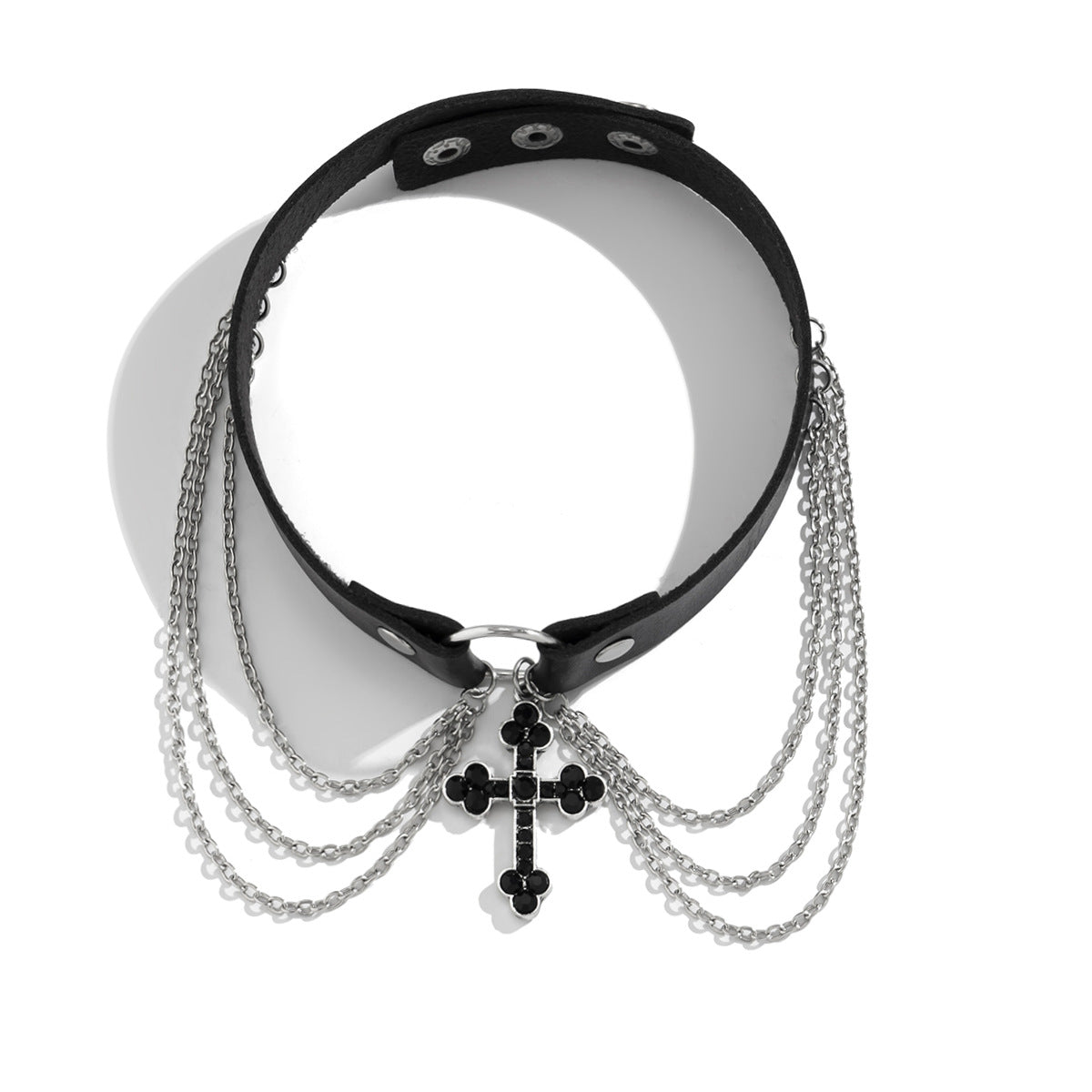Jewelry PU Alloy Necklace Cross - FLIPSTYLEZLLC