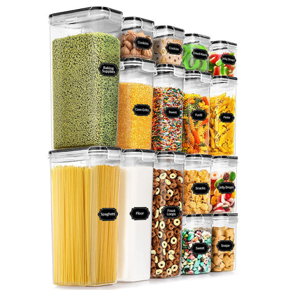 Airtight Cereal Storage Container – Large BPA-Free Plastic Pantry Crisper with Pour Spout