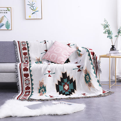 Knitted thread blanket sofa cover