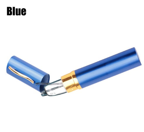 Pen holder reading glasses metal spring foot glasses pen holder portable old glasses