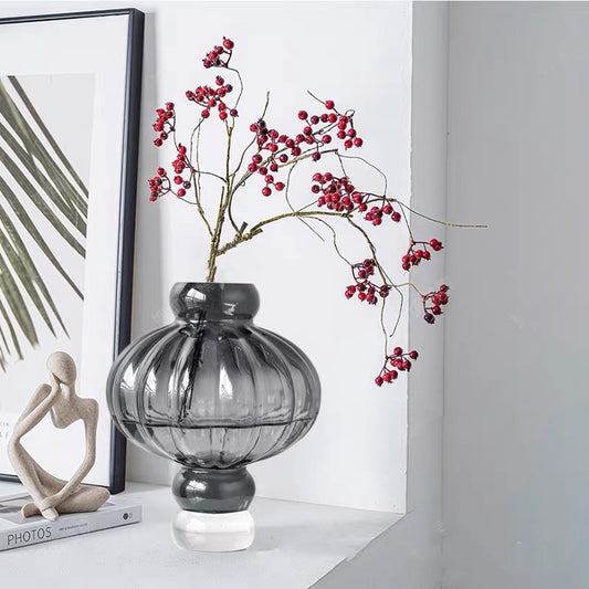 Creative New Lantern Glass Vase Living Room Dining Table Flower Arrangement