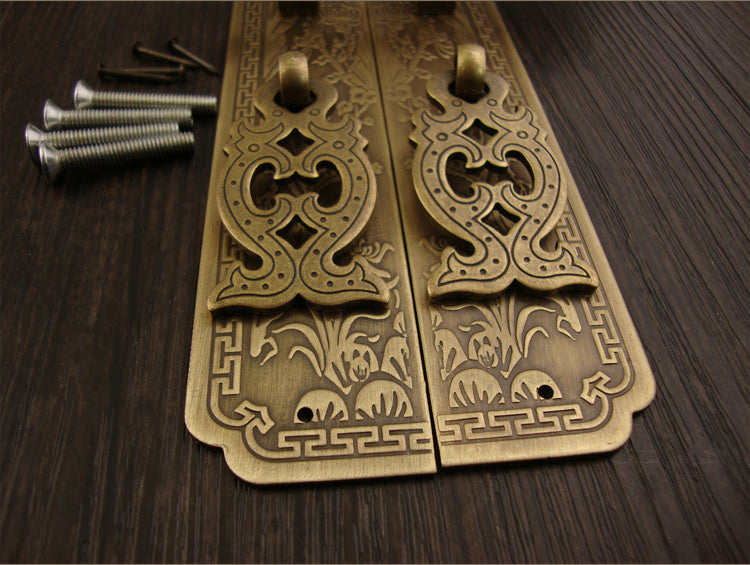 Vintage Pure Copper Antique Chinese Furniture Pure Copper Handle