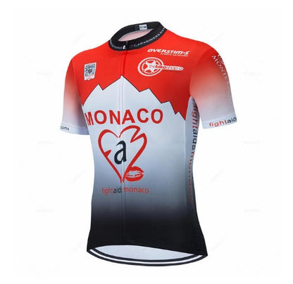 Purple Sportwear for men Short-sleeved Suspender Cycling Suit Suit Mountain Biking suit