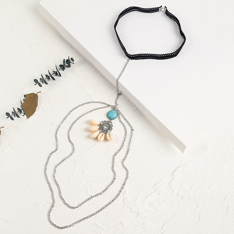 Metal Beaded Chain Thigh Chain For Women Big Snake Jewelry