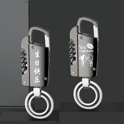 HT2101 Multi-function Key Chain Cigarette Lighter USB Charging Lighter