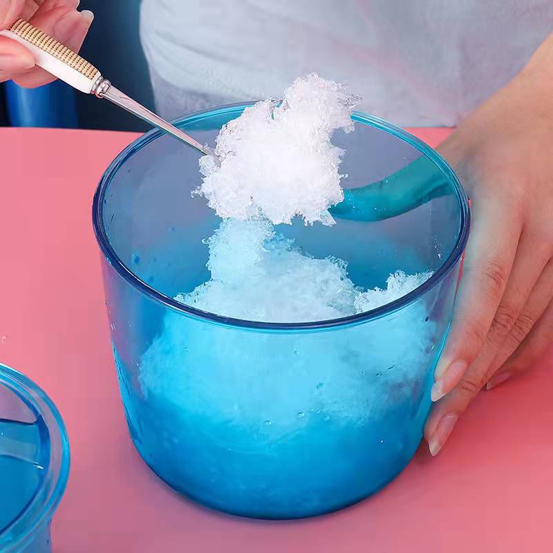 Manual Small Ice Crushing Household Blue Hand-free Mini Commercial Ice Crushing Machine
