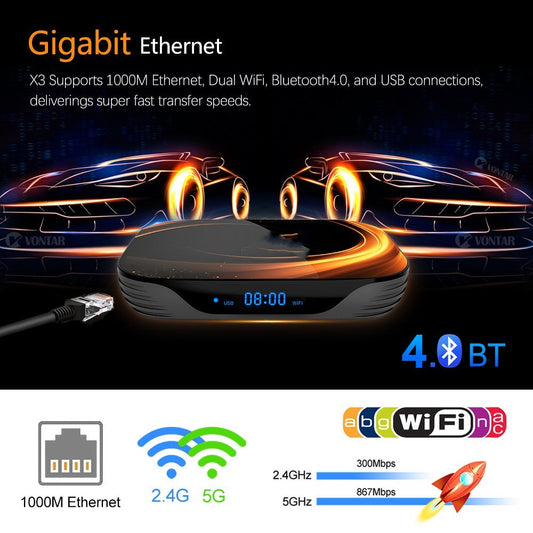 S905X3 Dual WIFI With Bluetooth Android 90 Set-top Box