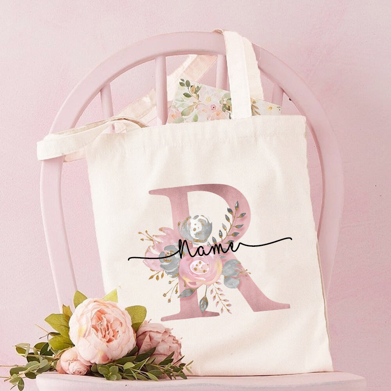 Monogrammed Canvas Bag Women's Tote