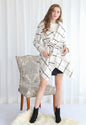 Woolen coat autumn and winter women's Plaid