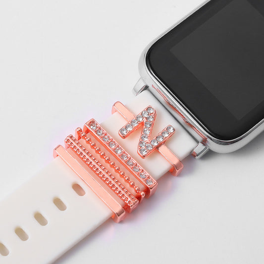 Rose Gold English Alphabet Buckle