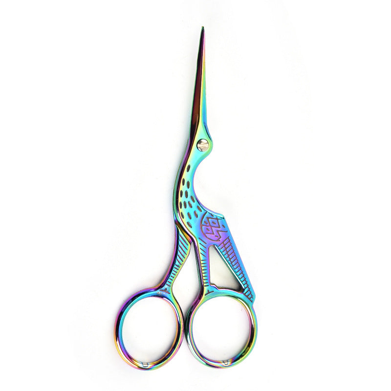 Retro Gold Crane Tailor Scissors