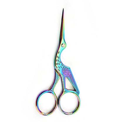 Retro Gold Crane Tailor Scissors