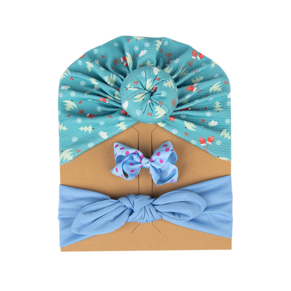 Cross-border Christmas Children's Hat Paper Card Set