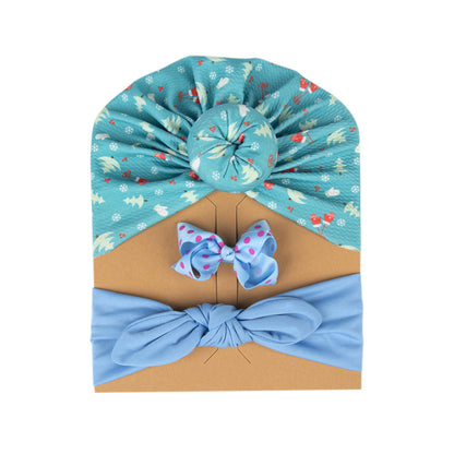 Cross-border Christmas Children's Hat Paper Card Set