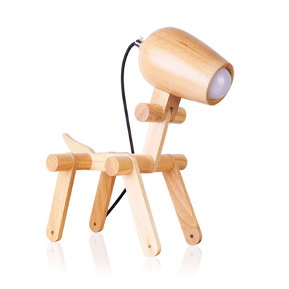 Personalized solid wood table lamp