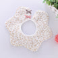 360° rotating flower waterproof saliva towel