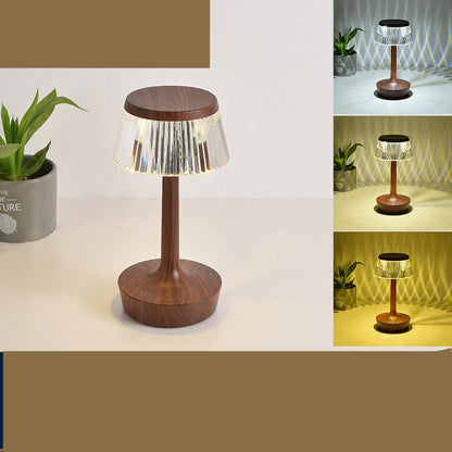 New Net Celebrity Crystal Table Lamp Creative Mushroom Bedside Bedroom