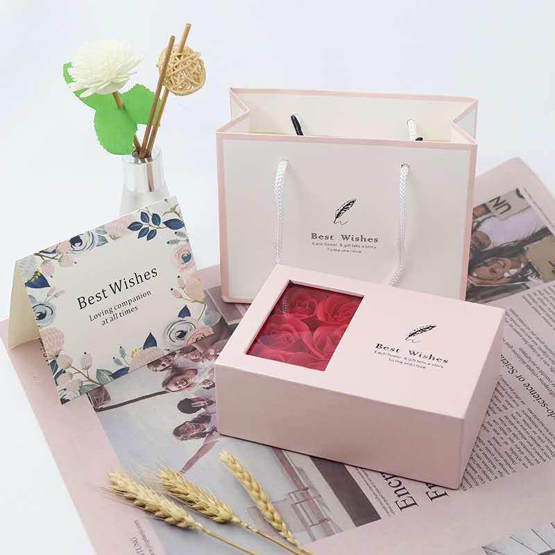 Immortal Rose Necklace Jewelry High Grade Gift Box