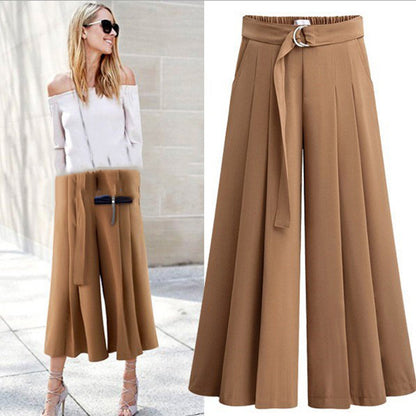 Pleated casual pants