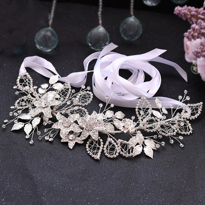 Bride Waist Seal Handmade Belt Rhinestone Wedding Dress