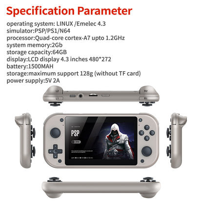 3D Home 4K HD M17 Handheld Game Machine TV Game Machine Box