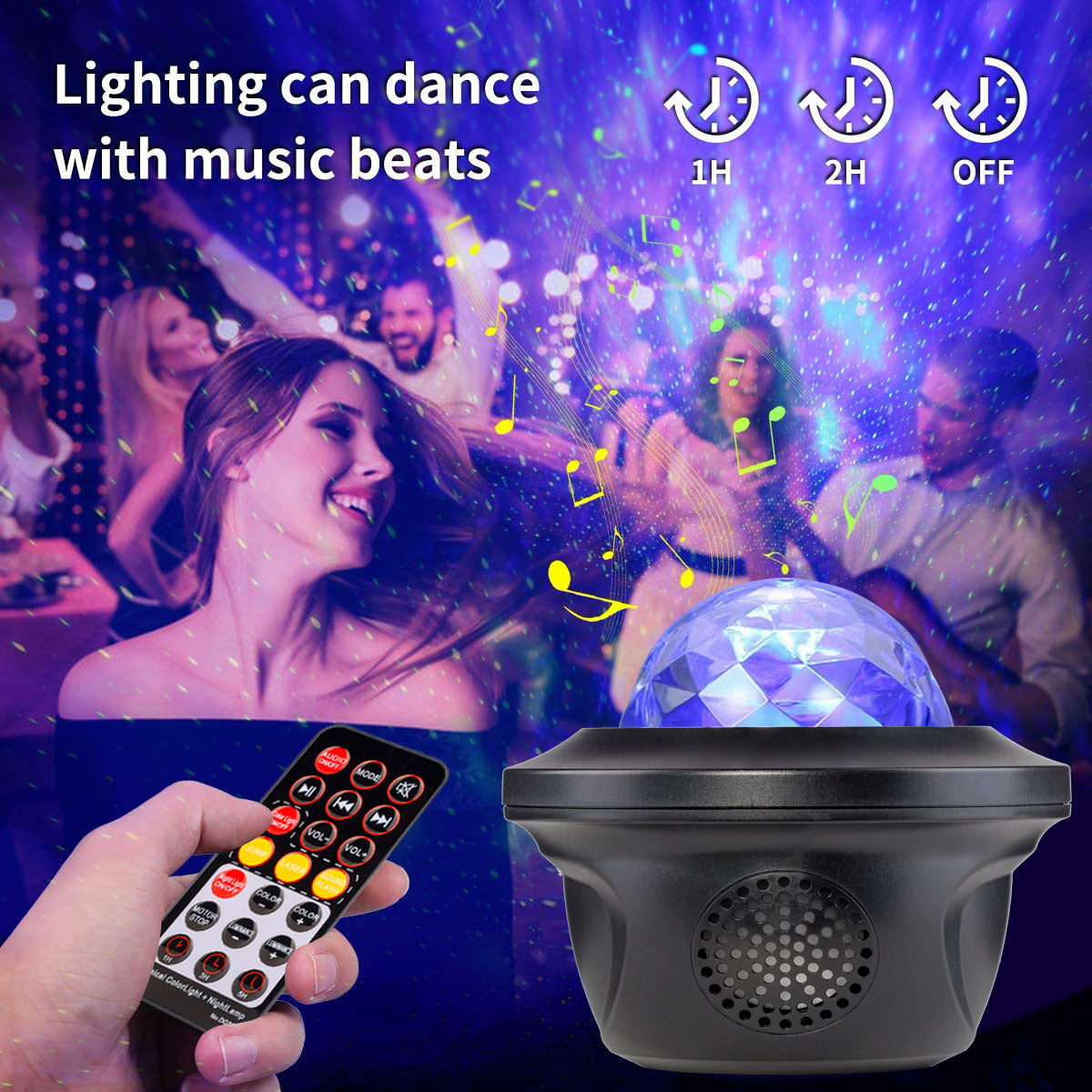 Starry Sky Lamp WiFi Water Grain Lamp Projection Laser Lamp All Over The Sky Star Effect Lamp Flame Bluetooth Music Atmosphere Small Night Lamp