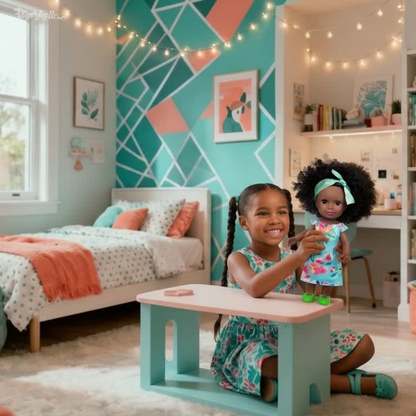 Melanin Magic™ Radiant Ebony 14-Inch Lifelike Baby Girl | Realistic Soft-Touch Vinyl Simulation Doll for Kids & Collectors