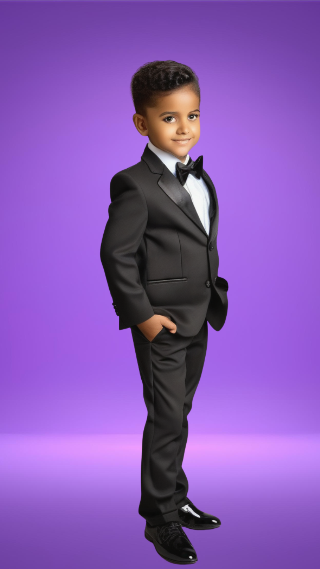 BLACK SUIT FOR Children's BOY CHURCH OR SCHOOL PICTURE