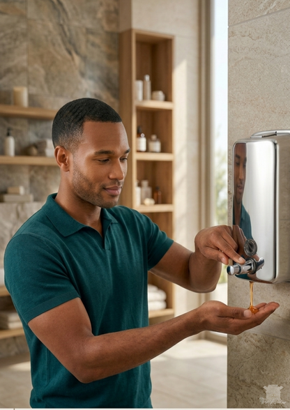Airtight Ceramic Bathroom Soap Dispenser with Rust-Proof Pump