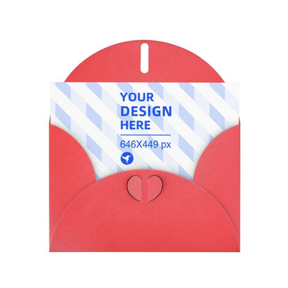 Horizontal Thick And Tough Pearl Paper Holiday Card