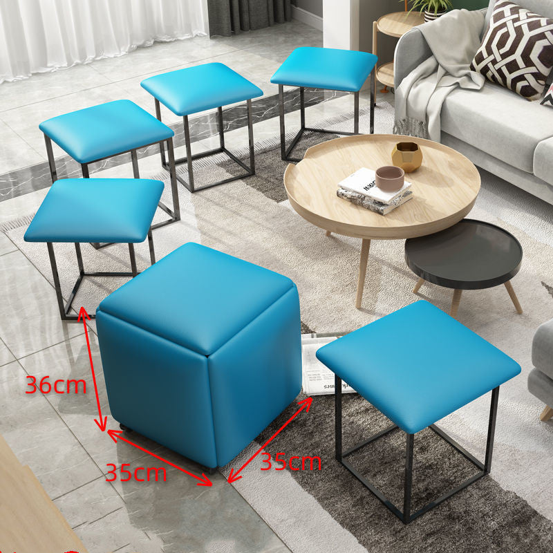 Rubik's Cube Stool Small Family Sofa For Shoes Small Bench
