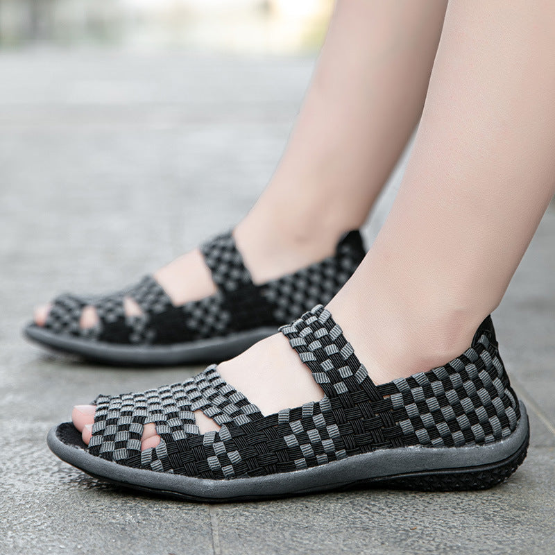 Women's Fashionable Hand-woven Casual Shoes