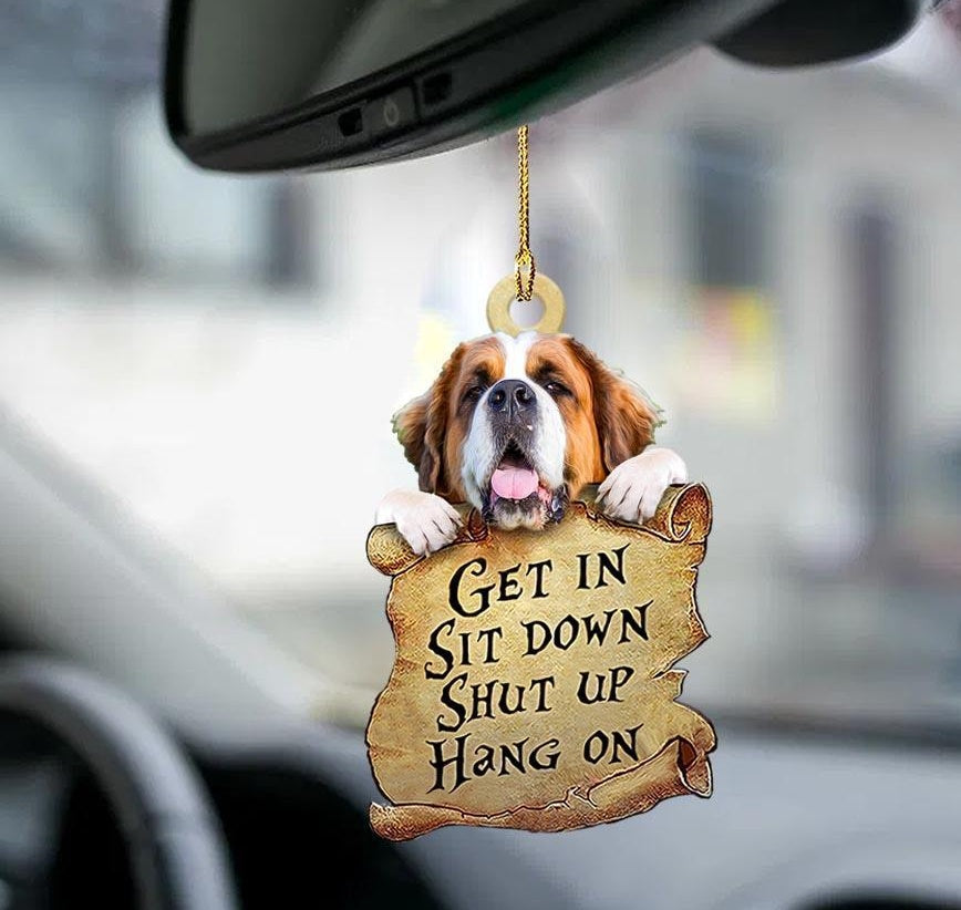 Car Pendant Sleeping Dog Angel Home Decor Acrylic Showcase Hanging Ornaments For Doors