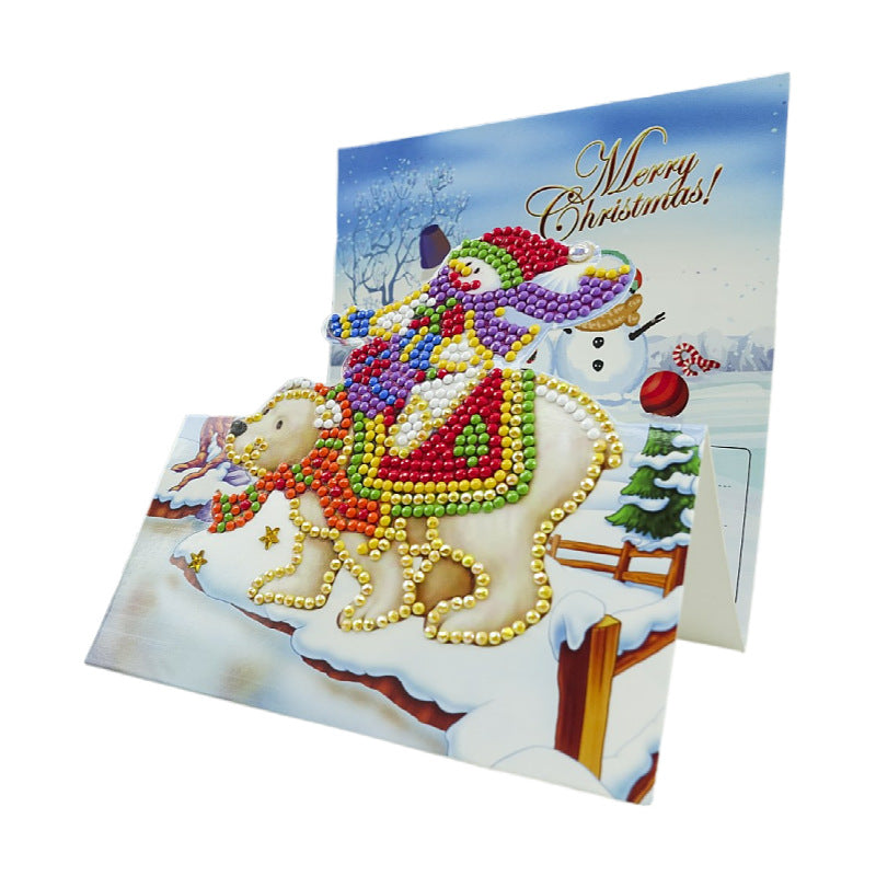 Creative Folding Three-dimensional Greeting Cards Set Of 8