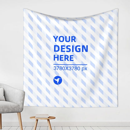 Create Your Own 59x59in Soft Texture Square Wall Decor Tapestry