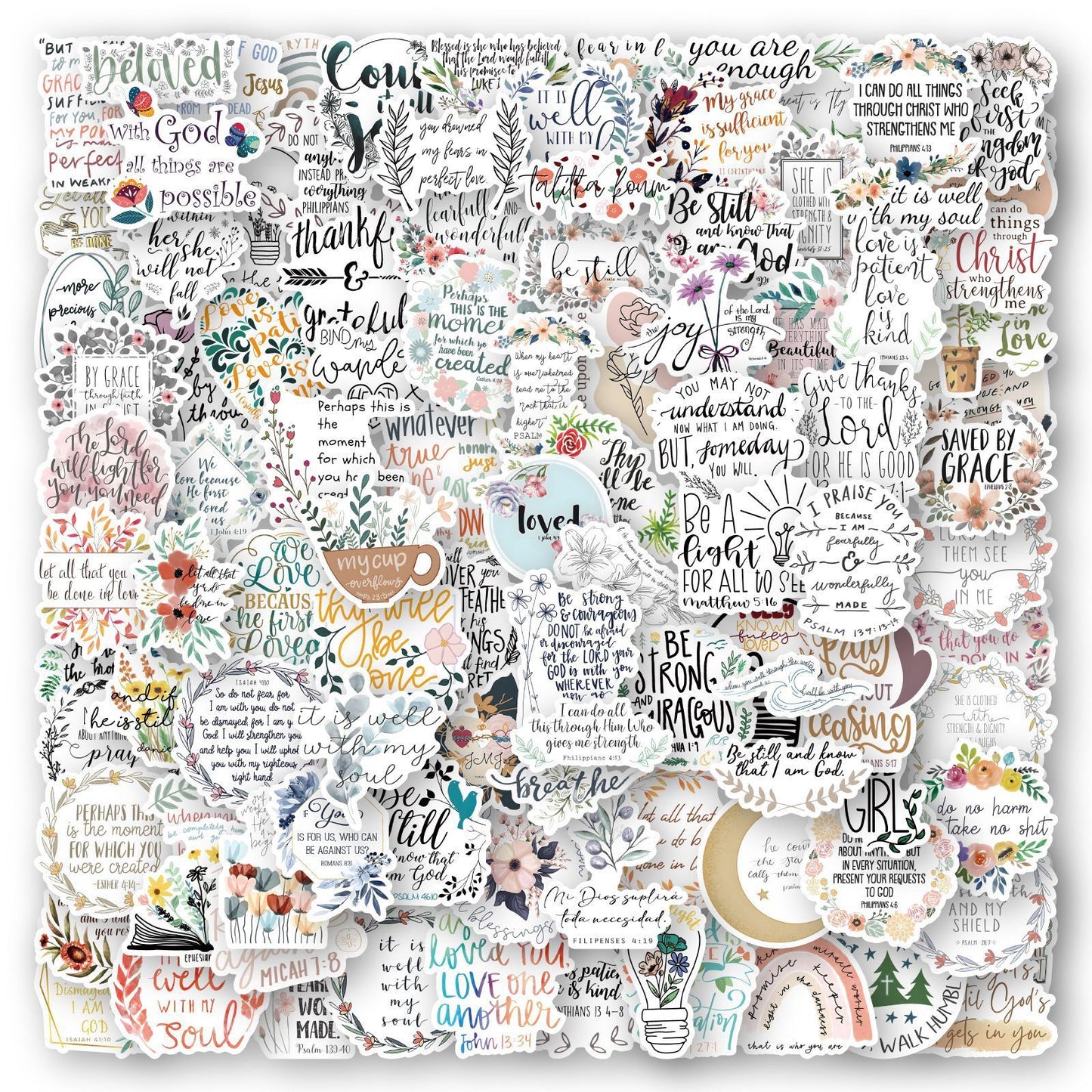 Cross-border Bible Graffiti Notebook Luggage Scooter Waterproof Stickers